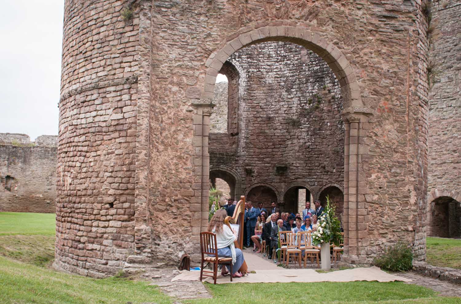 Ceremony at the Round Chapel in Ludlow Castle